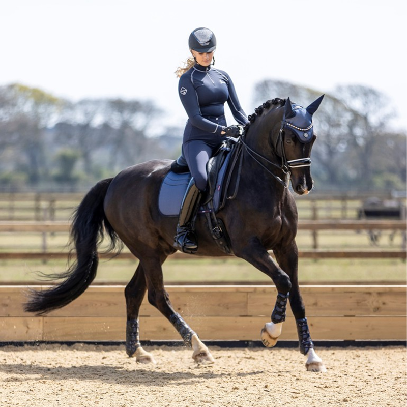 LeMieux Ultra Mesh Dressage Square - Navy-1